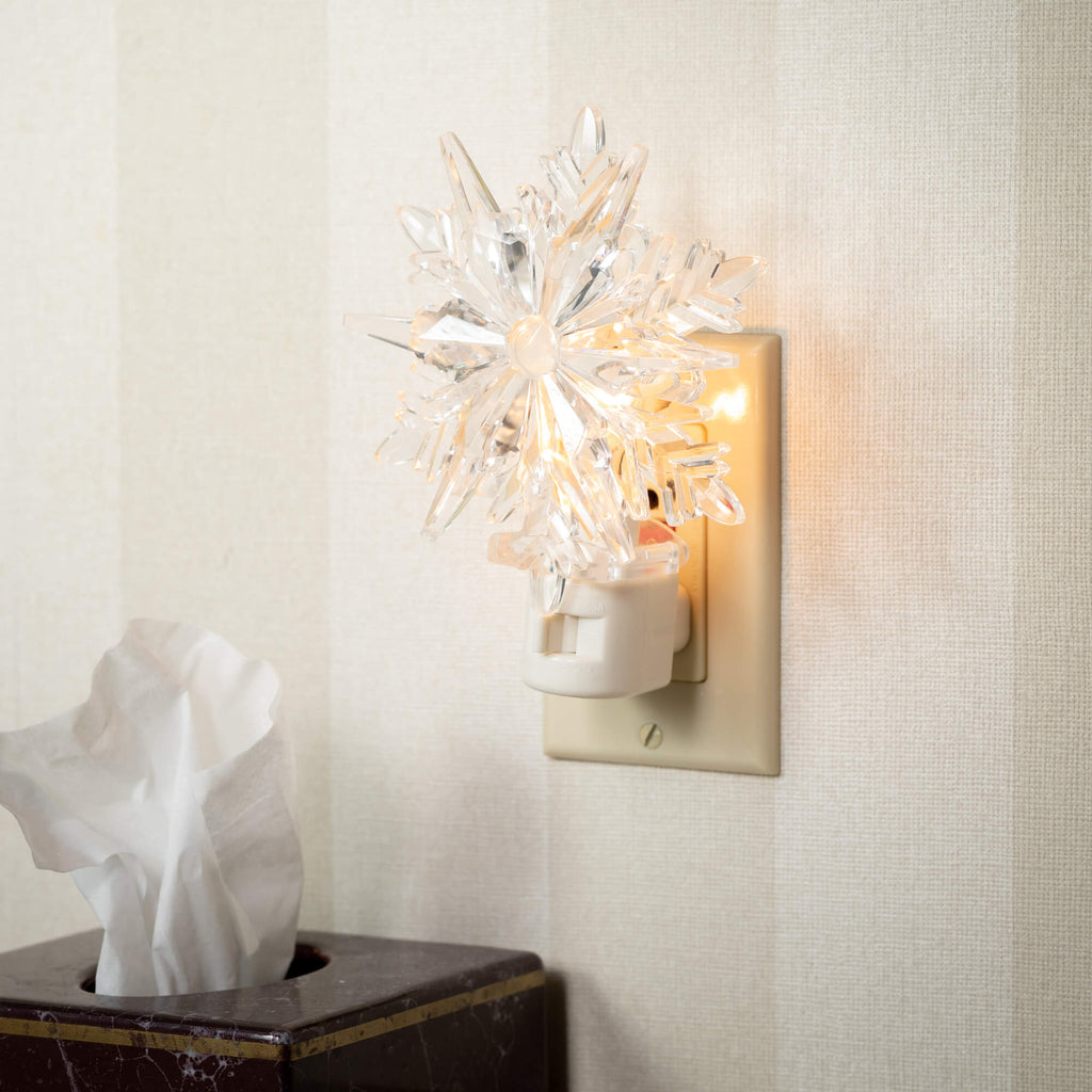 Clear Snowflake Nightlight    