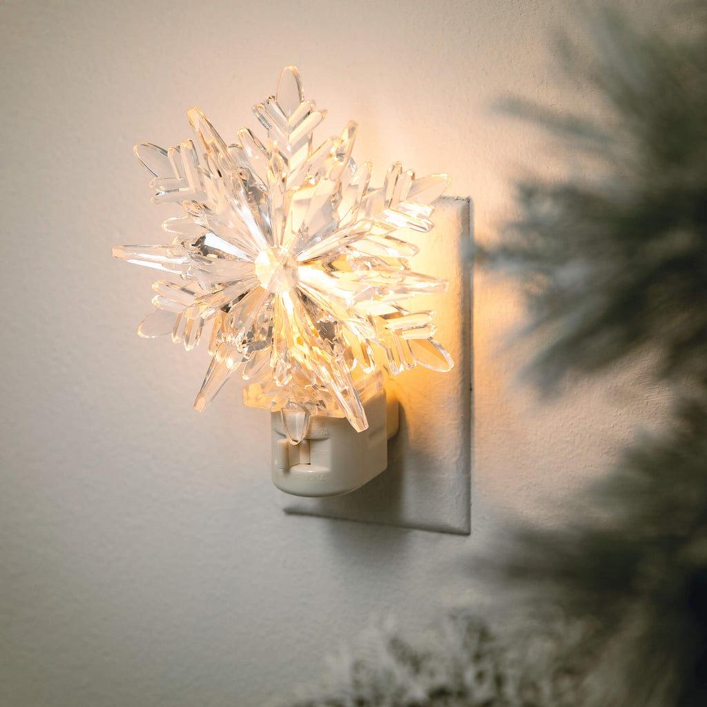 Clear Snowflake Nightlight    