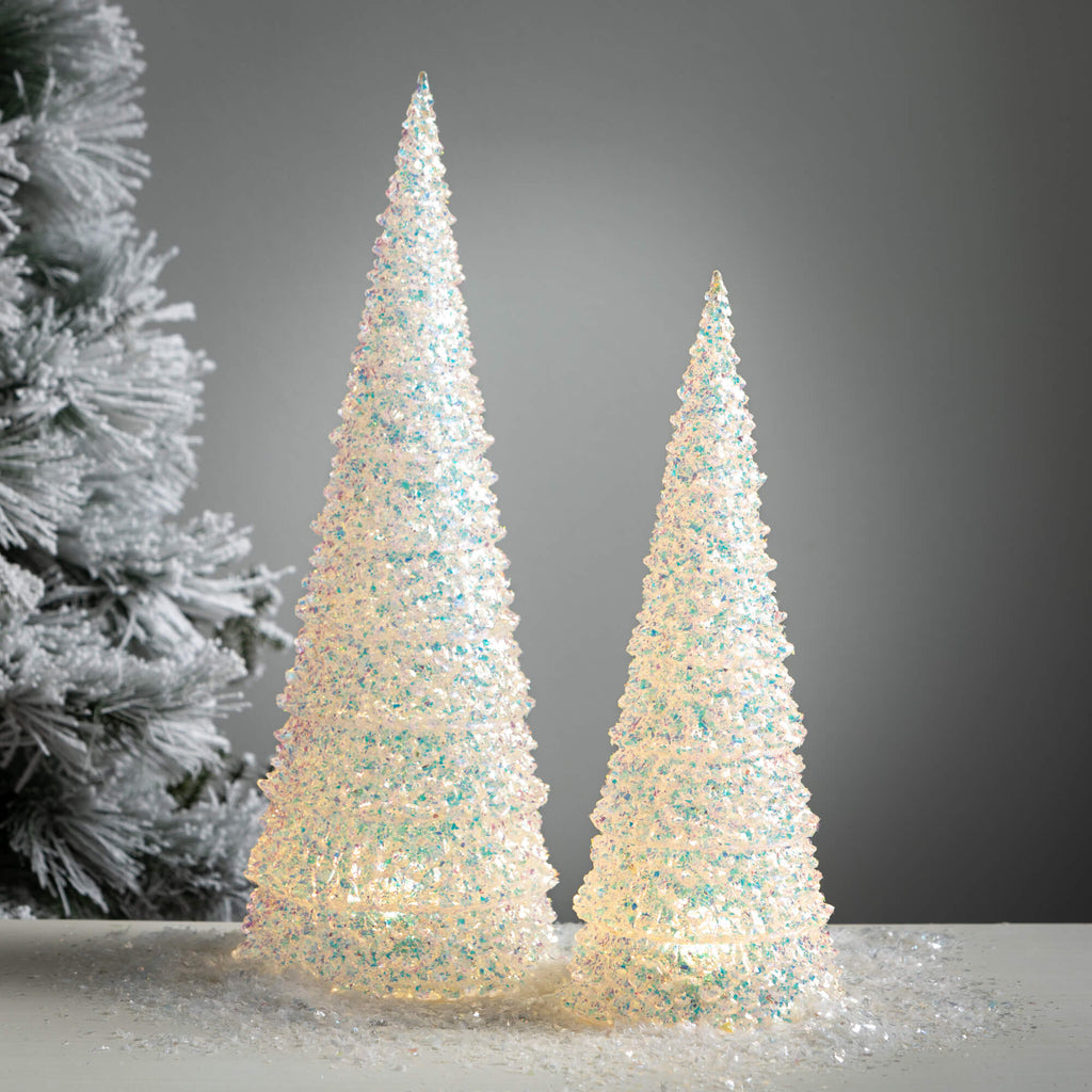 Led Confetti Cone Tree Set 2  