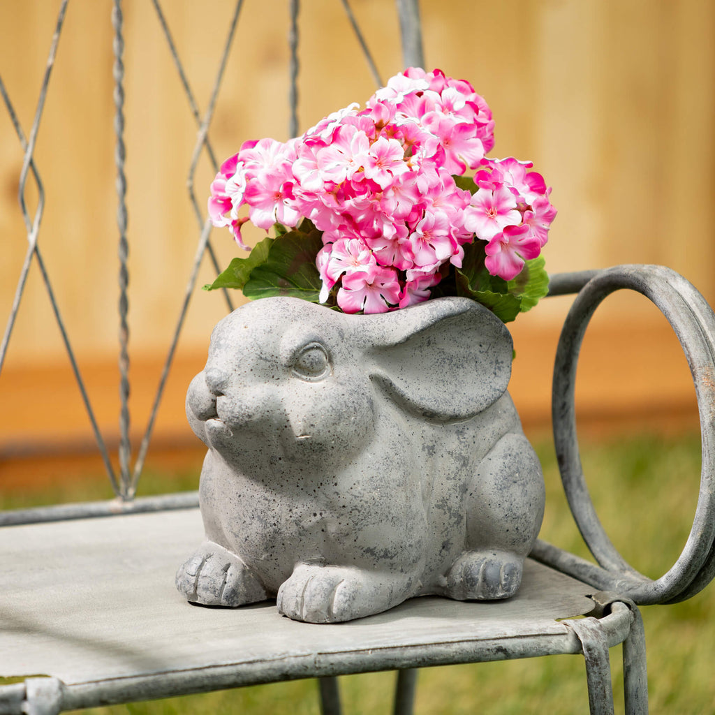 Charcoal Rabbit Planter       