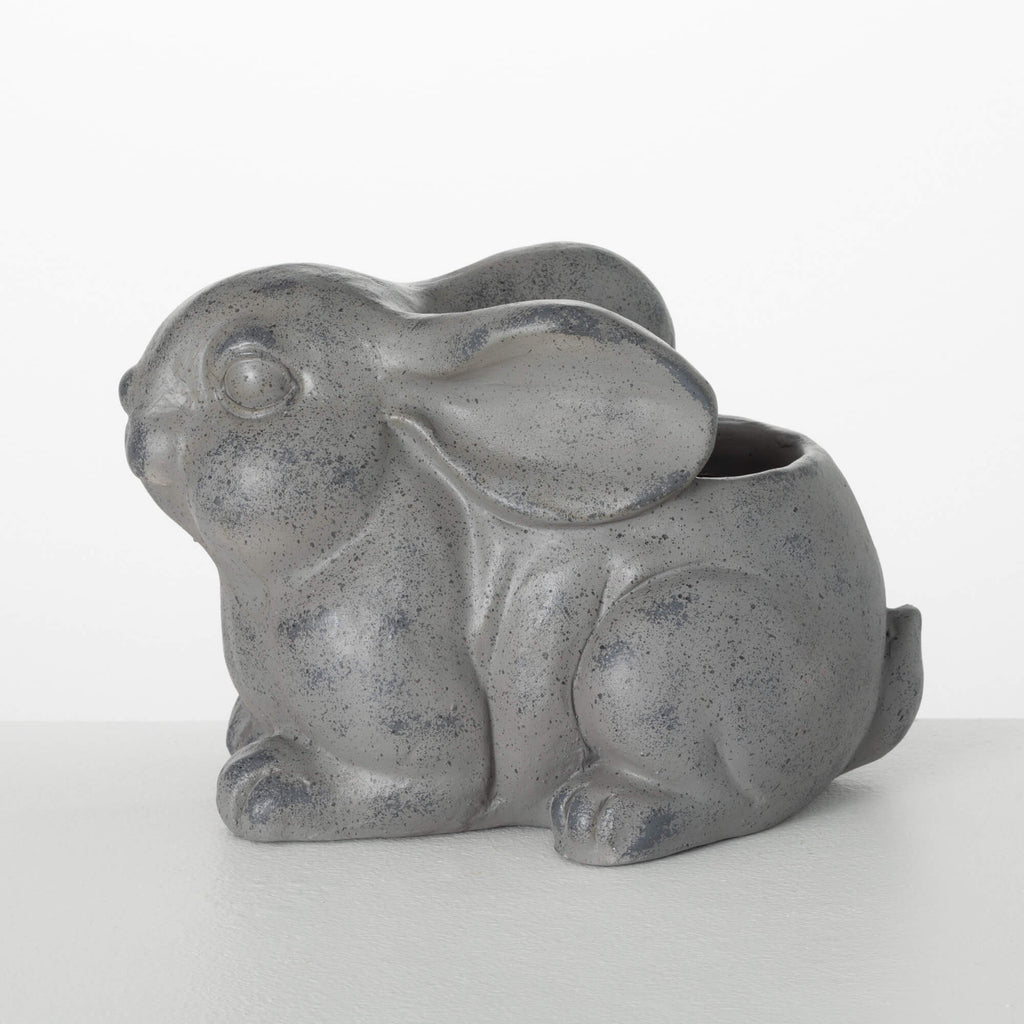 Charcoal Rabbit Planter       