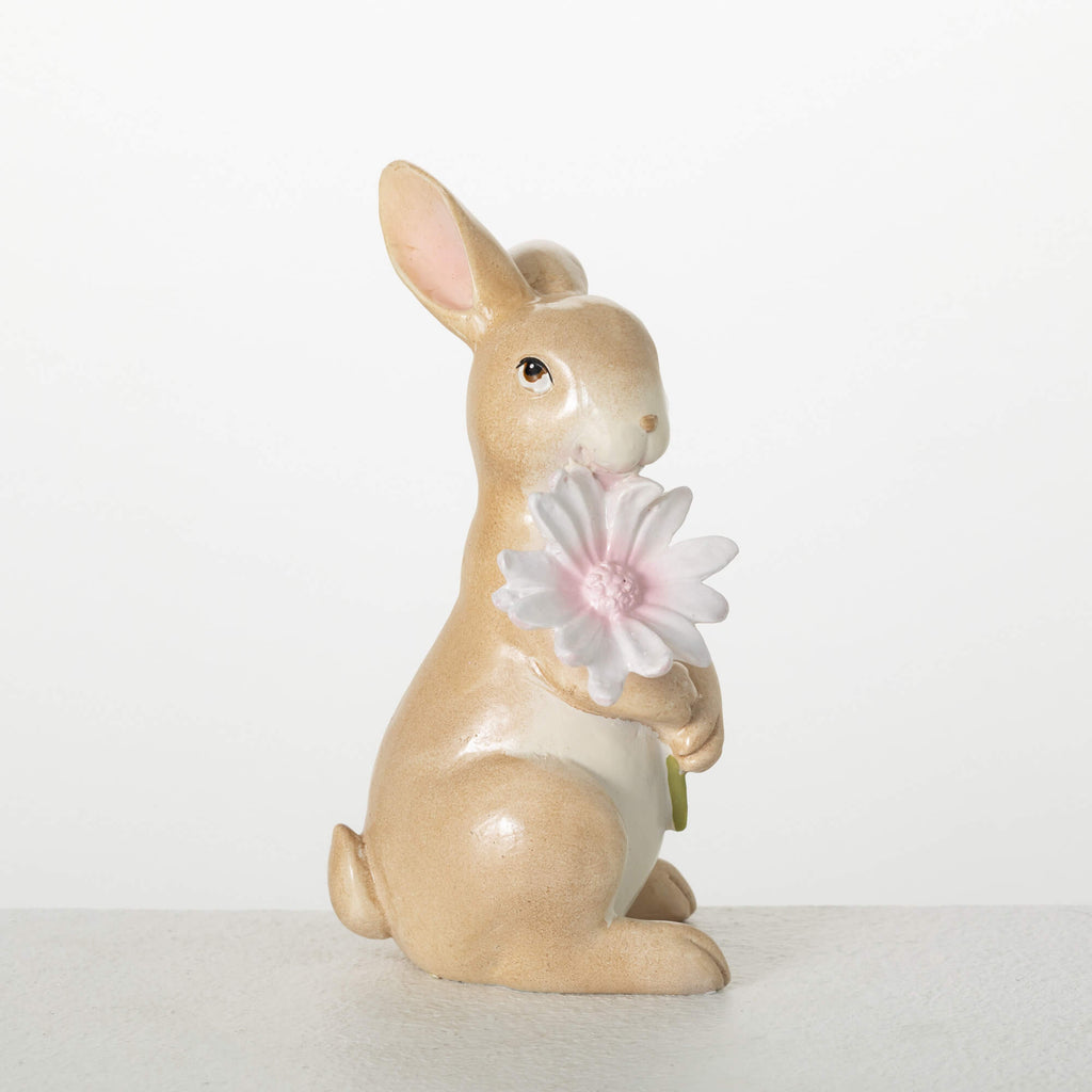 Standing Bunny With Flower    