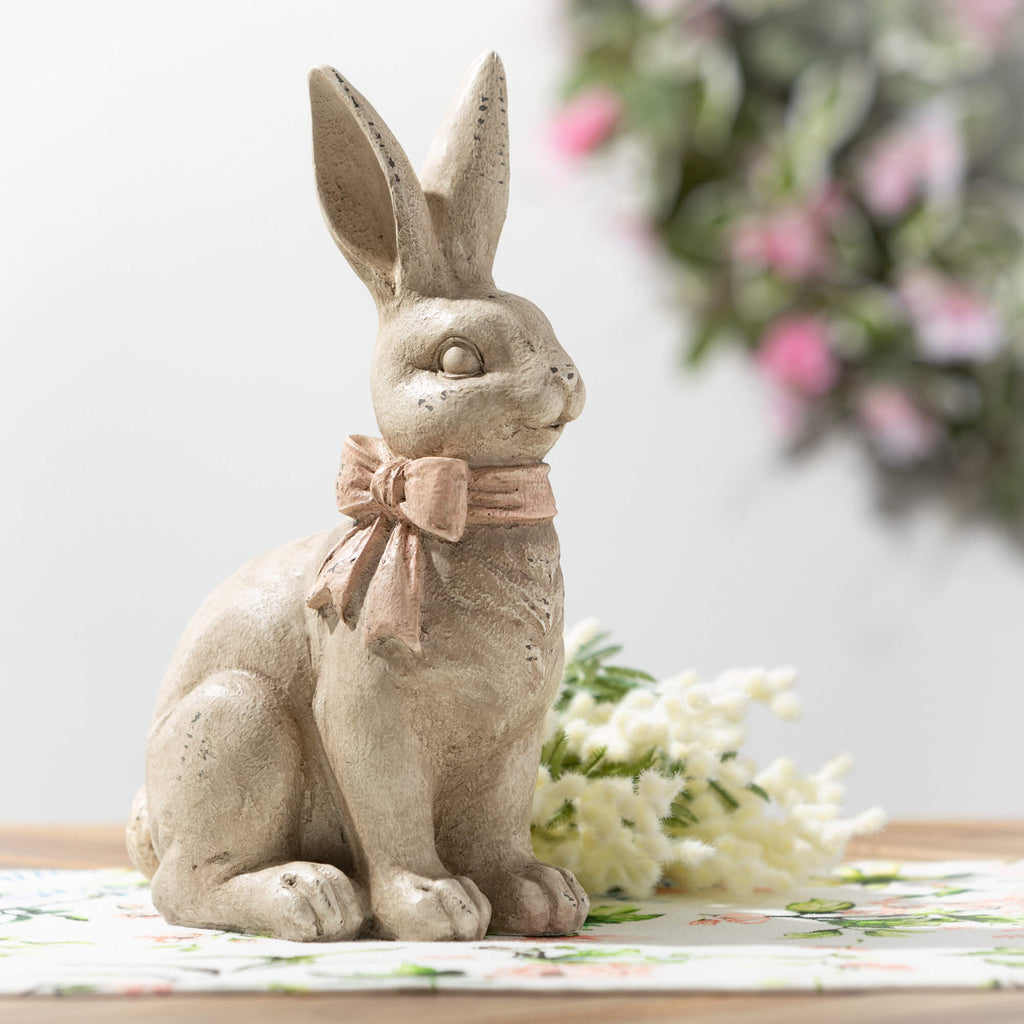 Vintage White Rabbit Figurine 