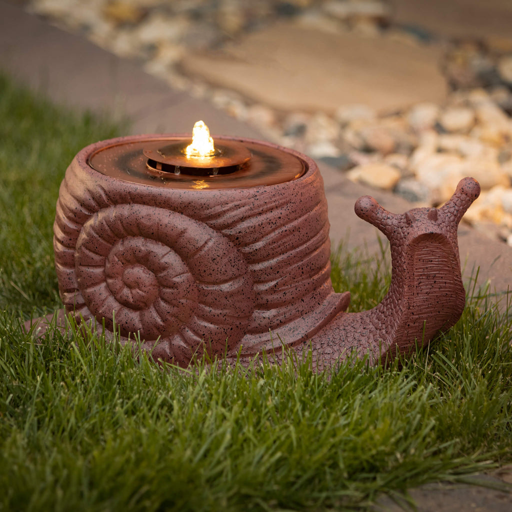 Copper Finished Snail Fountain