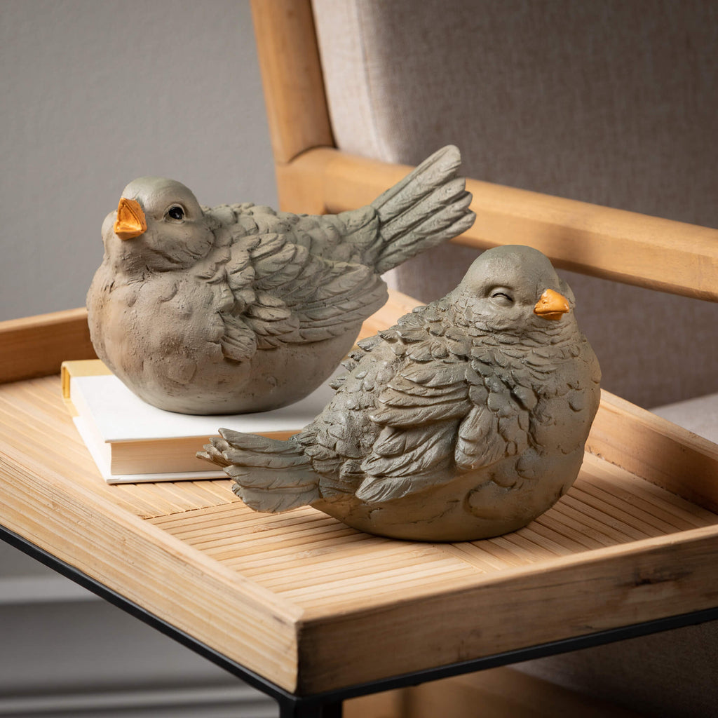 Blushing Bird Figurine Set 2  