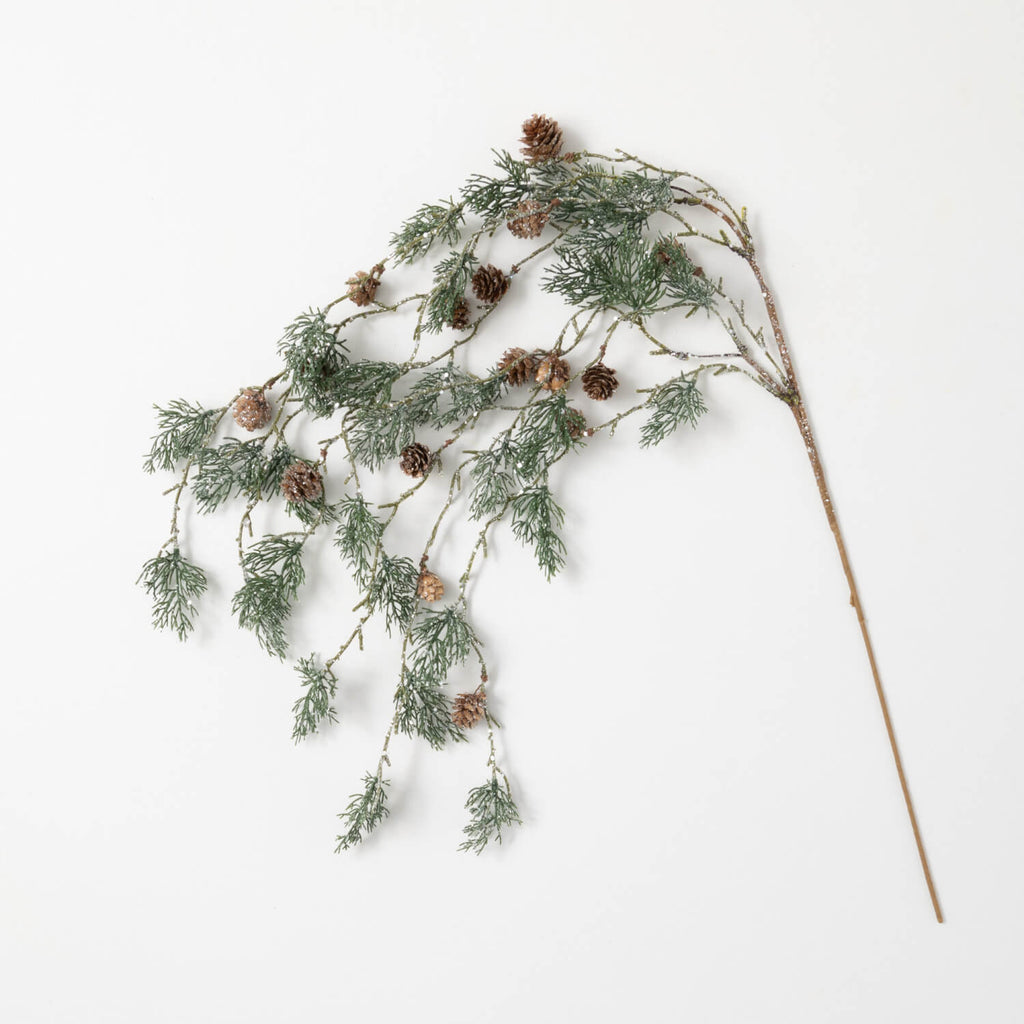 Hanging Pine With Cone Spray  