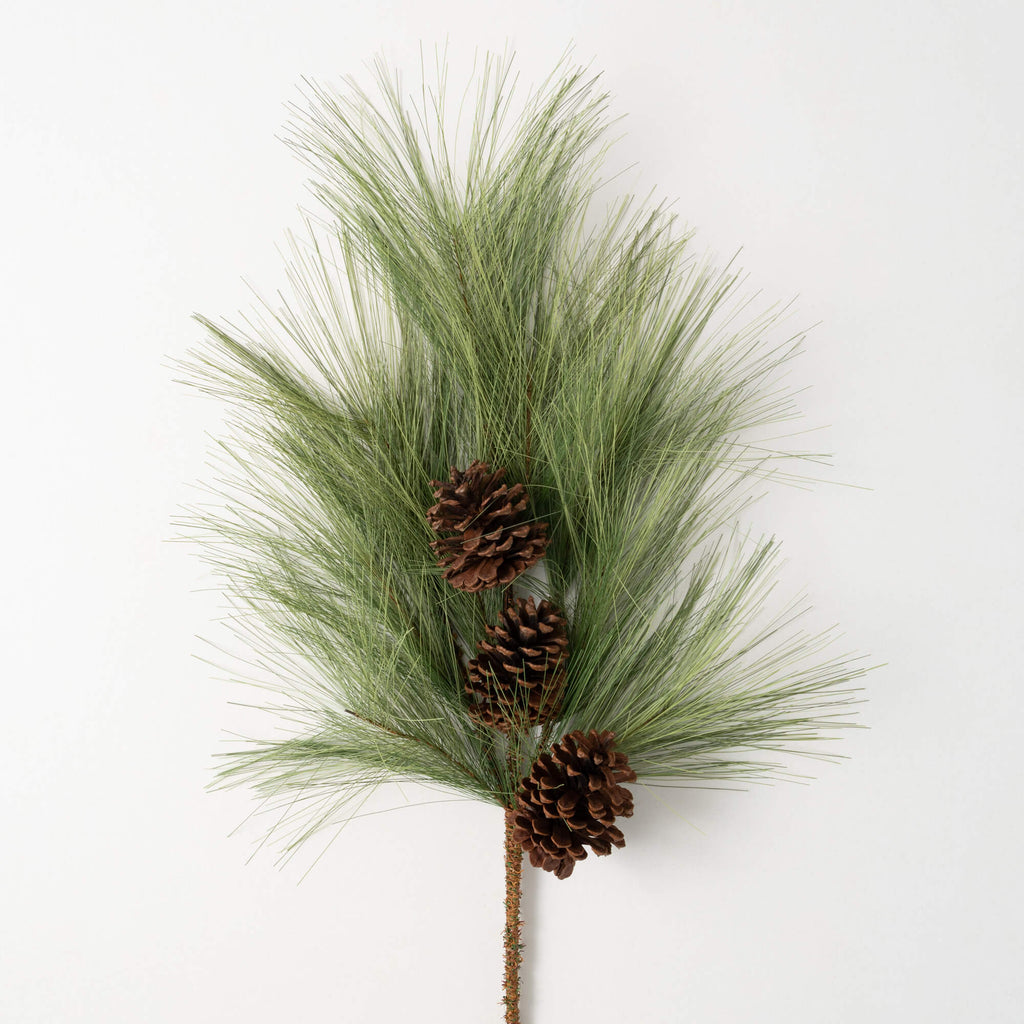 Light Long Pine & Cone Spray  