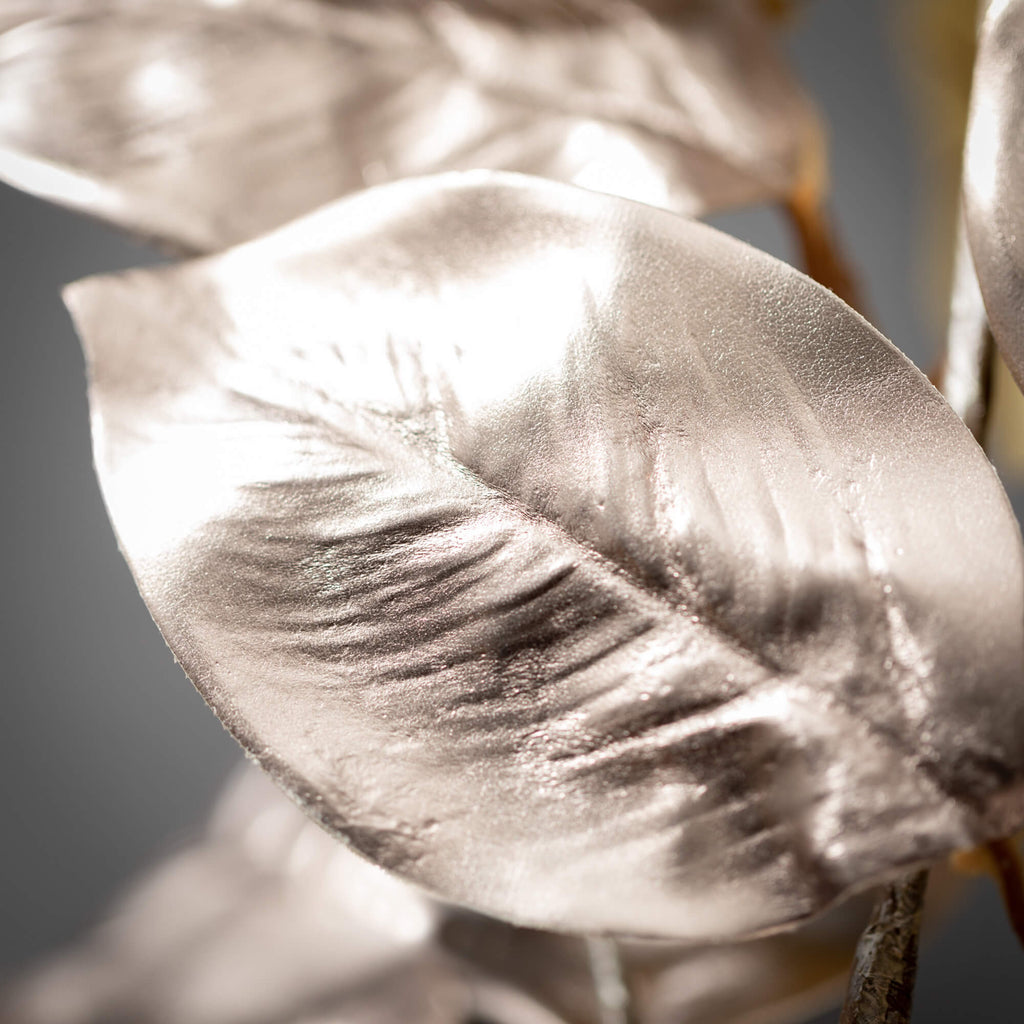 Silver Metallic Leaf Spray    