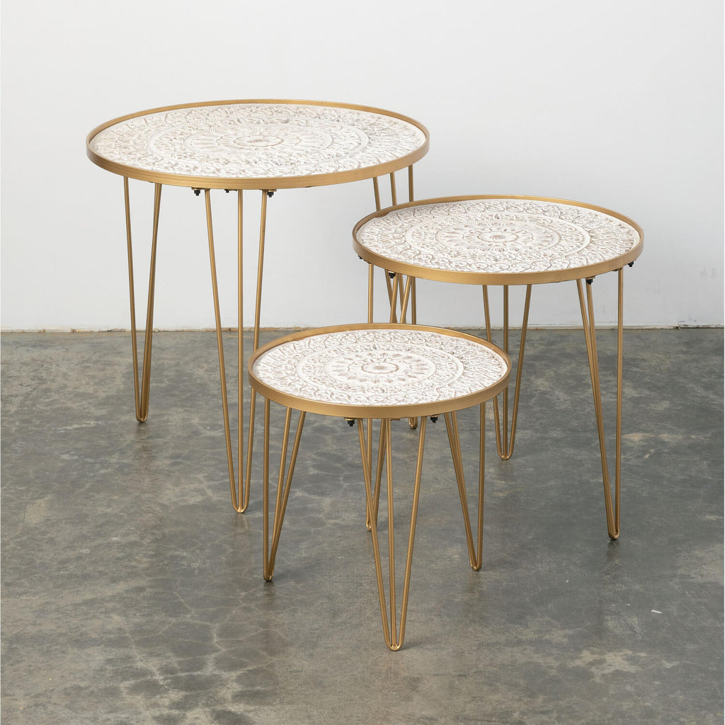 Round Stacking Tables Set/3   