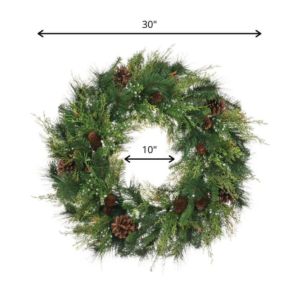 Mixed Pine Wreath             