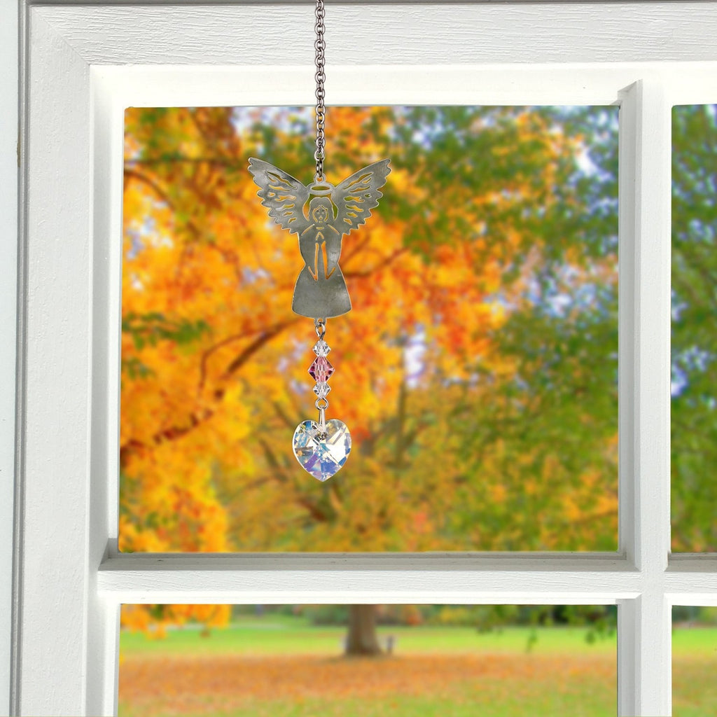 Birthstone Angel Crystal Suncatcher - October lifestyle image