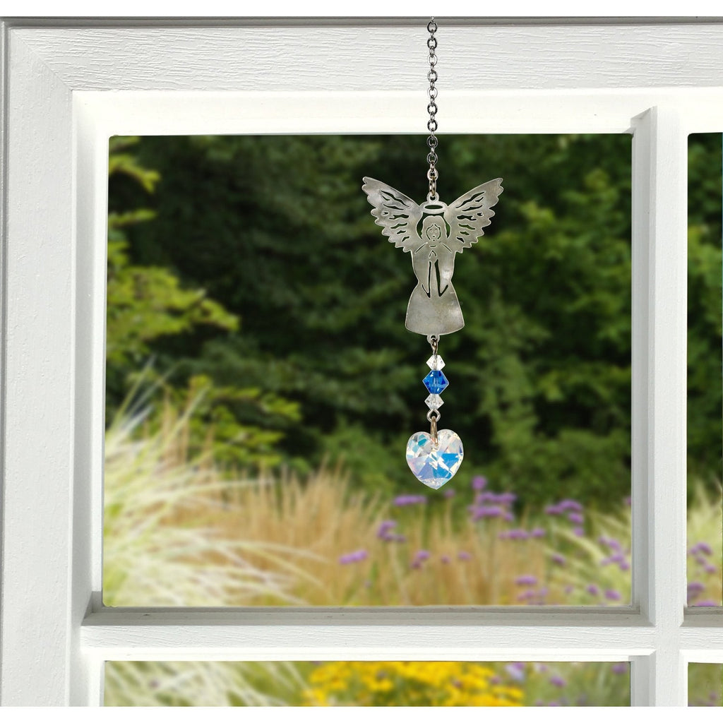 Birthstone Angel Crystal Suncatcher - September lifestyle image