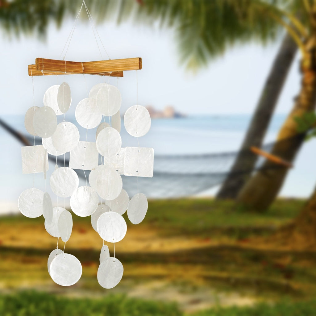 Mini Capiz Chime - White lifestyle image