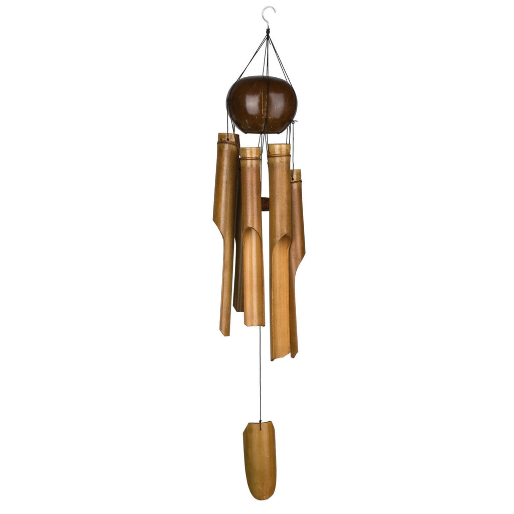 Whole Coconut Bamboo Chime - Large full product image