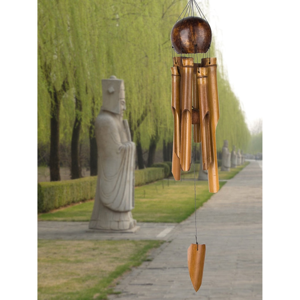 Whole Coconut Bamboo Chime - Medium lifestyle image