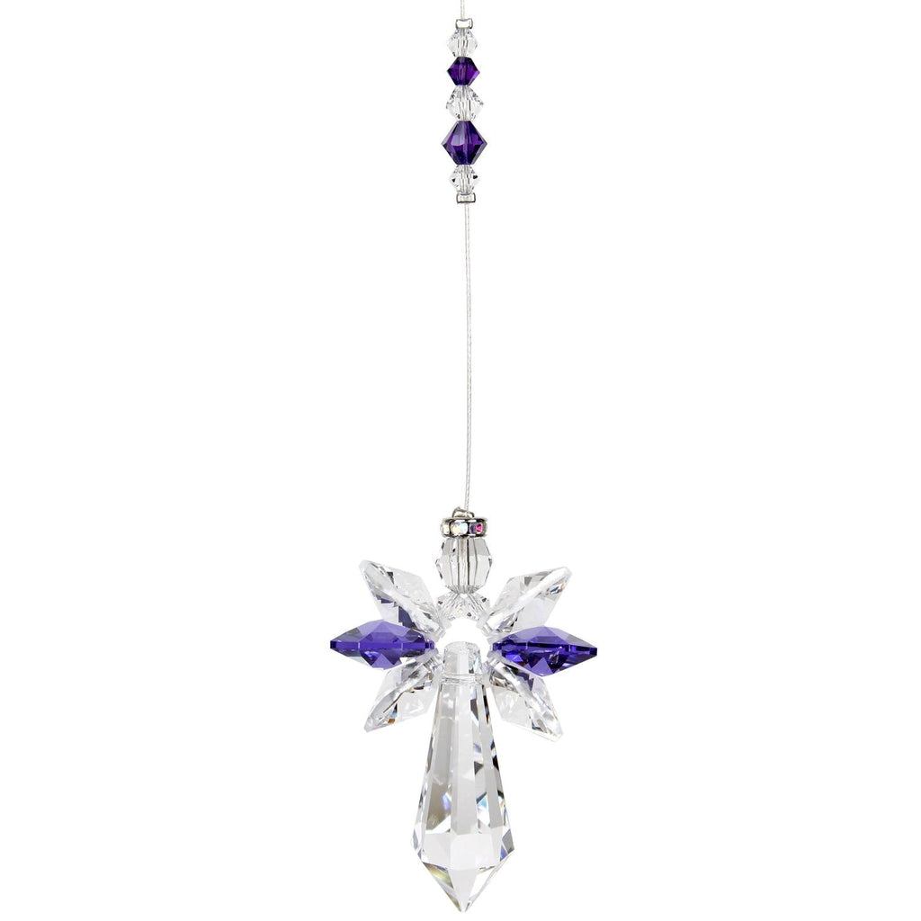 Crystal Guardian Angel Suncatcher - Large, Amethyst alternate product image