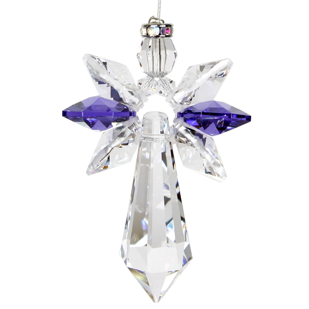 Crystal Guardian Angel Suncatcher - Large, Amethyst main image