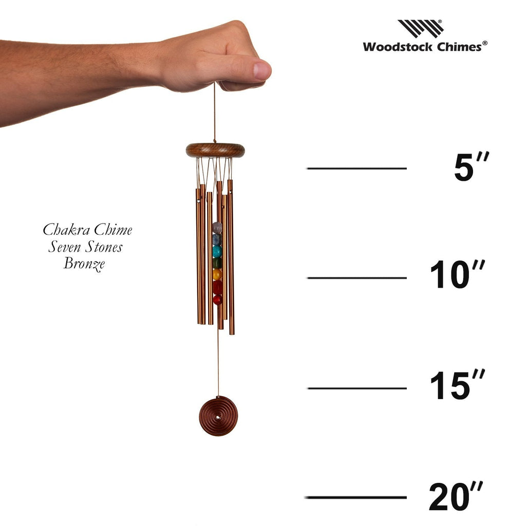 Chakra Chime - Seven Stones, Bronze proportion image