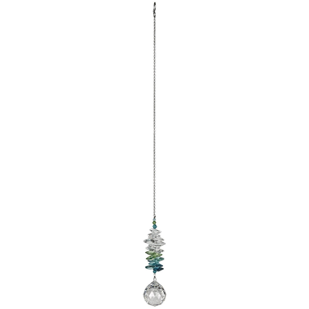 Crystal Grand Cascade Suncatcher - Green full product image