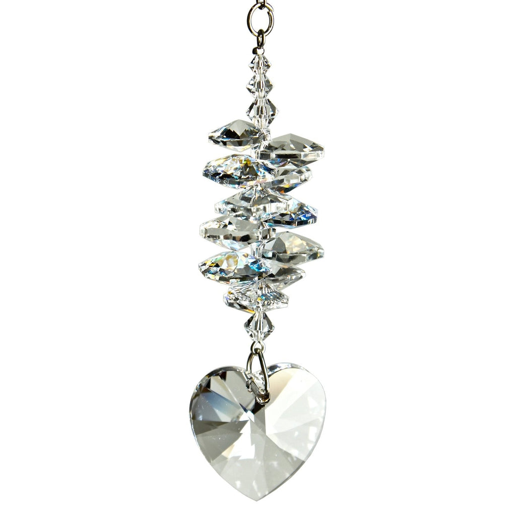 Crystal Heart Cascade Suncatcher - Ice alernate product image