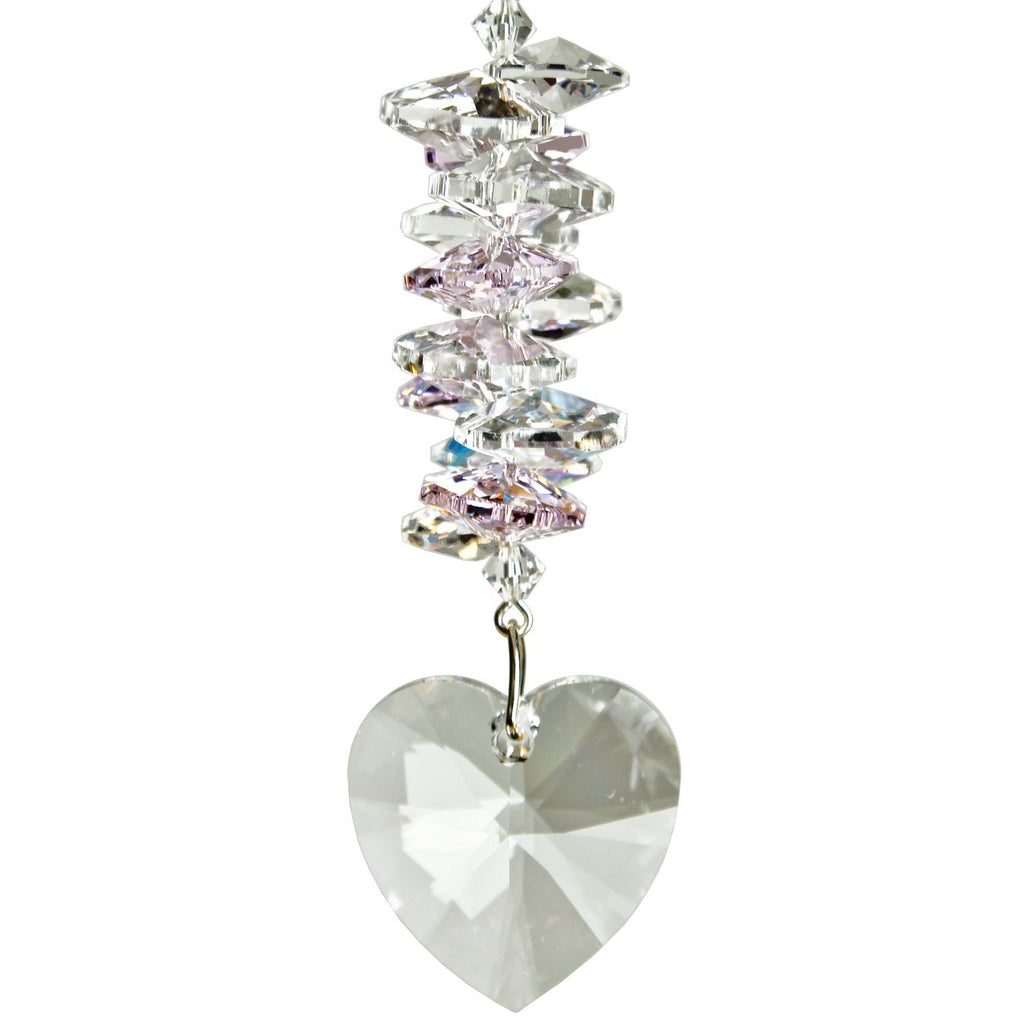 Crystal Heart Cascade Suncatcher - Rose main image