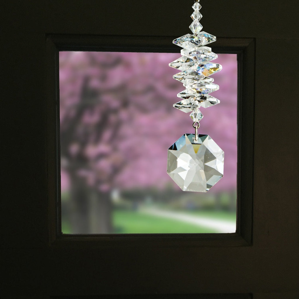 Crystal Ice Cascade Suncatcher - Octagon lifestyle image