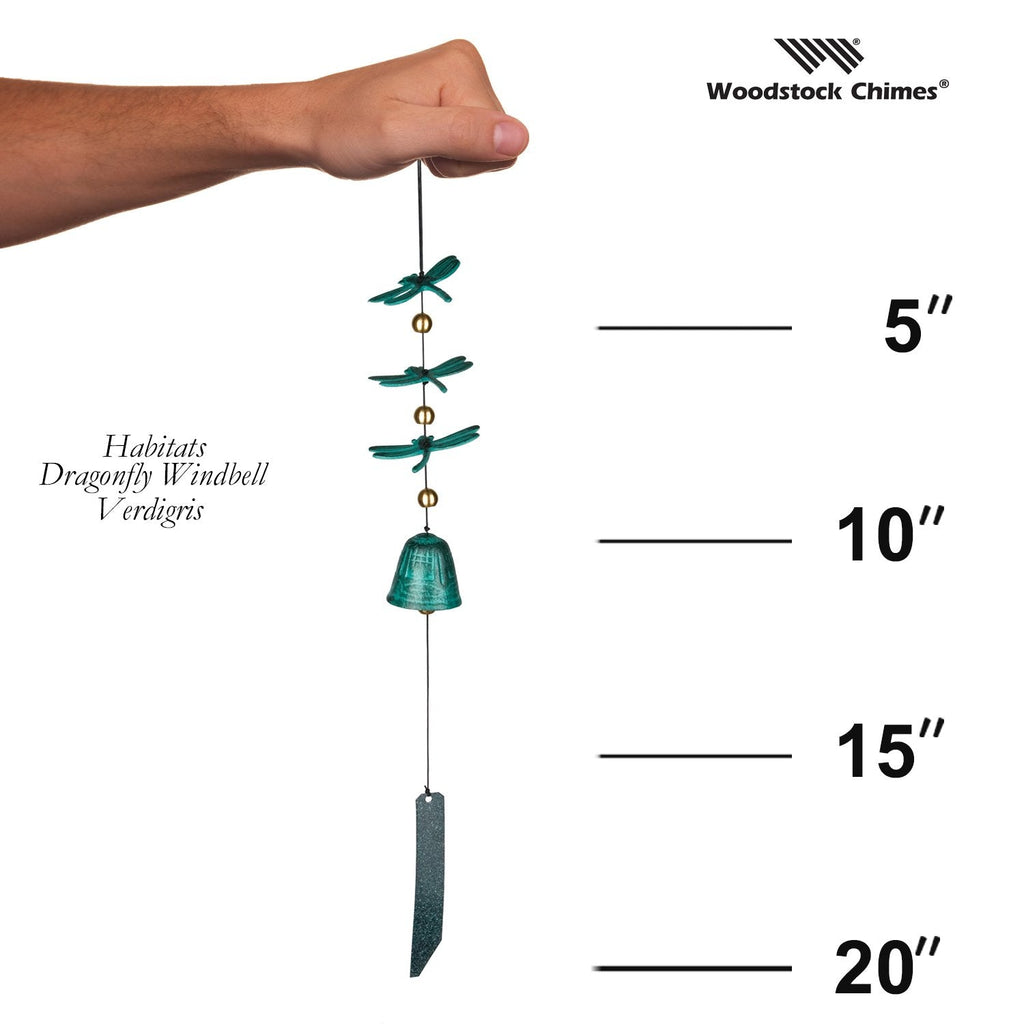 Habitats - Dragonfly Windbell, Verdigris proportion image