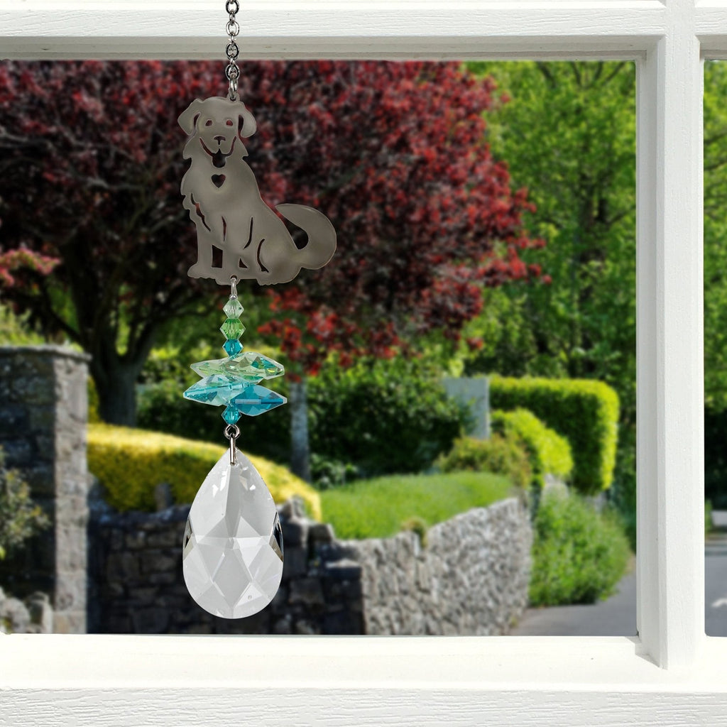 Crystal Fantasy Suncatcher - Dog lifestyle image