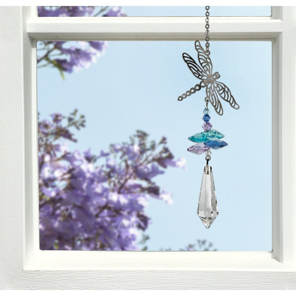 Crystal Fantasy Suncatcher - Dragonfly lifestyle image