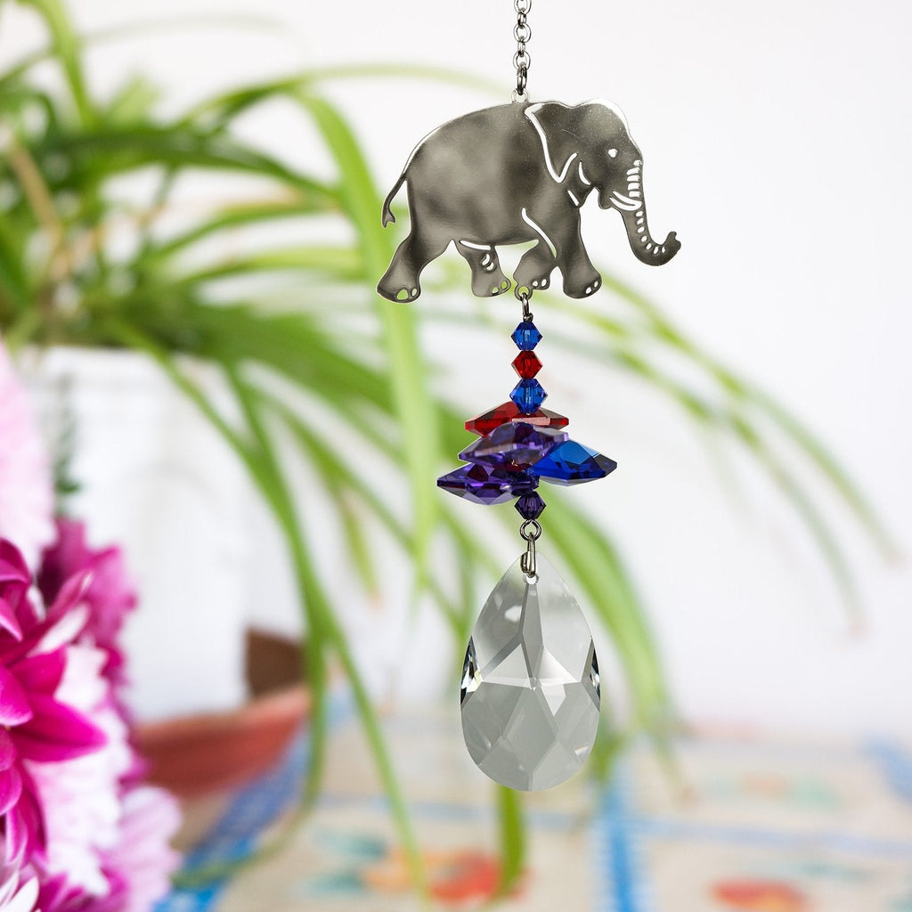 Crystal Fantasy Suncatcher - Elephant lifestyle image