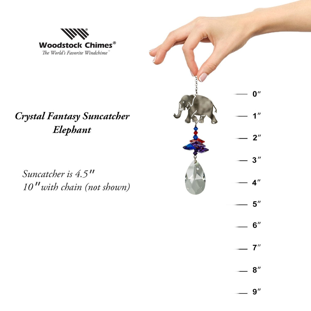 Crystal Fantasy Suncatcher - Elephant proportion image