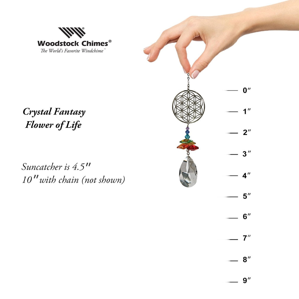 Crystal Fantasy Suncatcher - Flower of Life proportion image