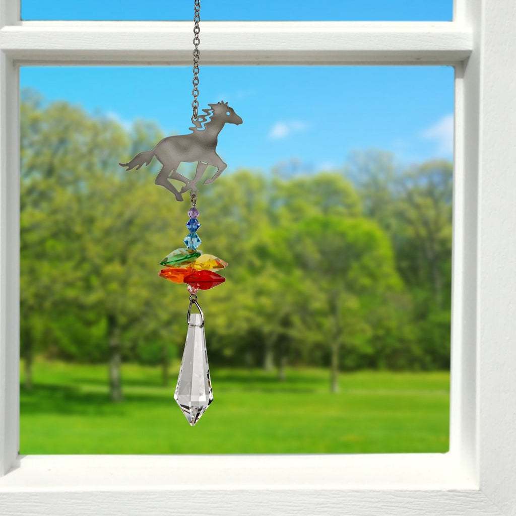 Crystal Fantasy Suncatcher - Horse lifestyle image