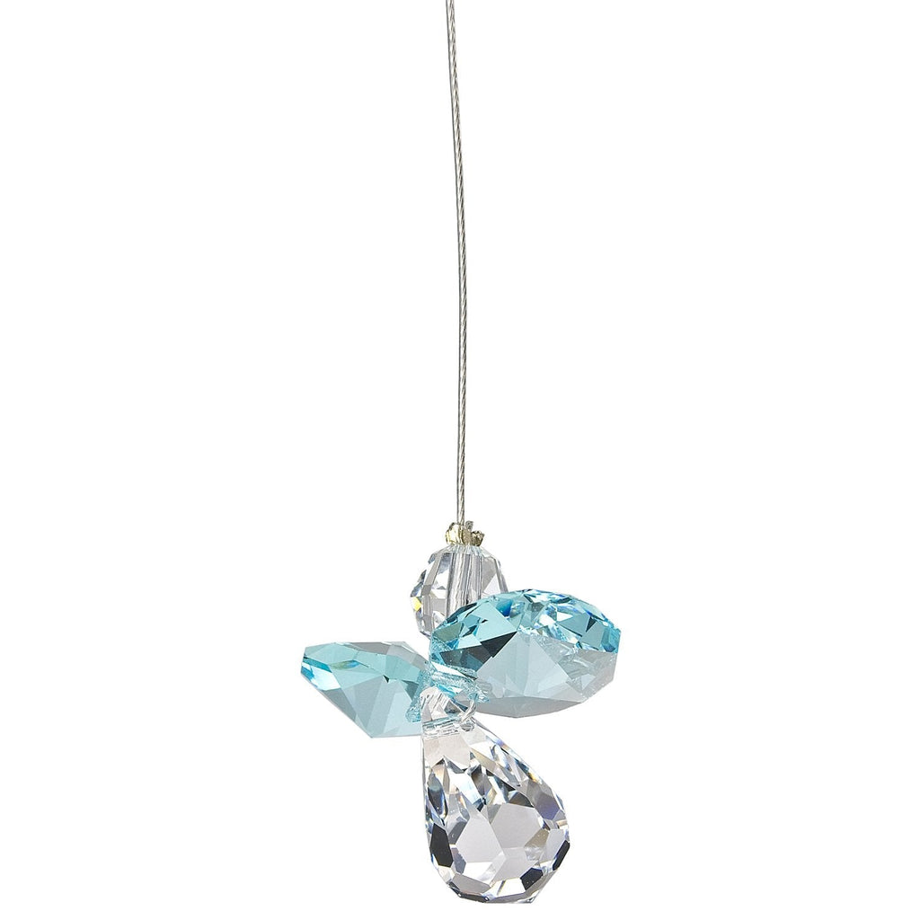 Crystal Guardian Angel Suncatcher - Aquamarine (March) alternate product image