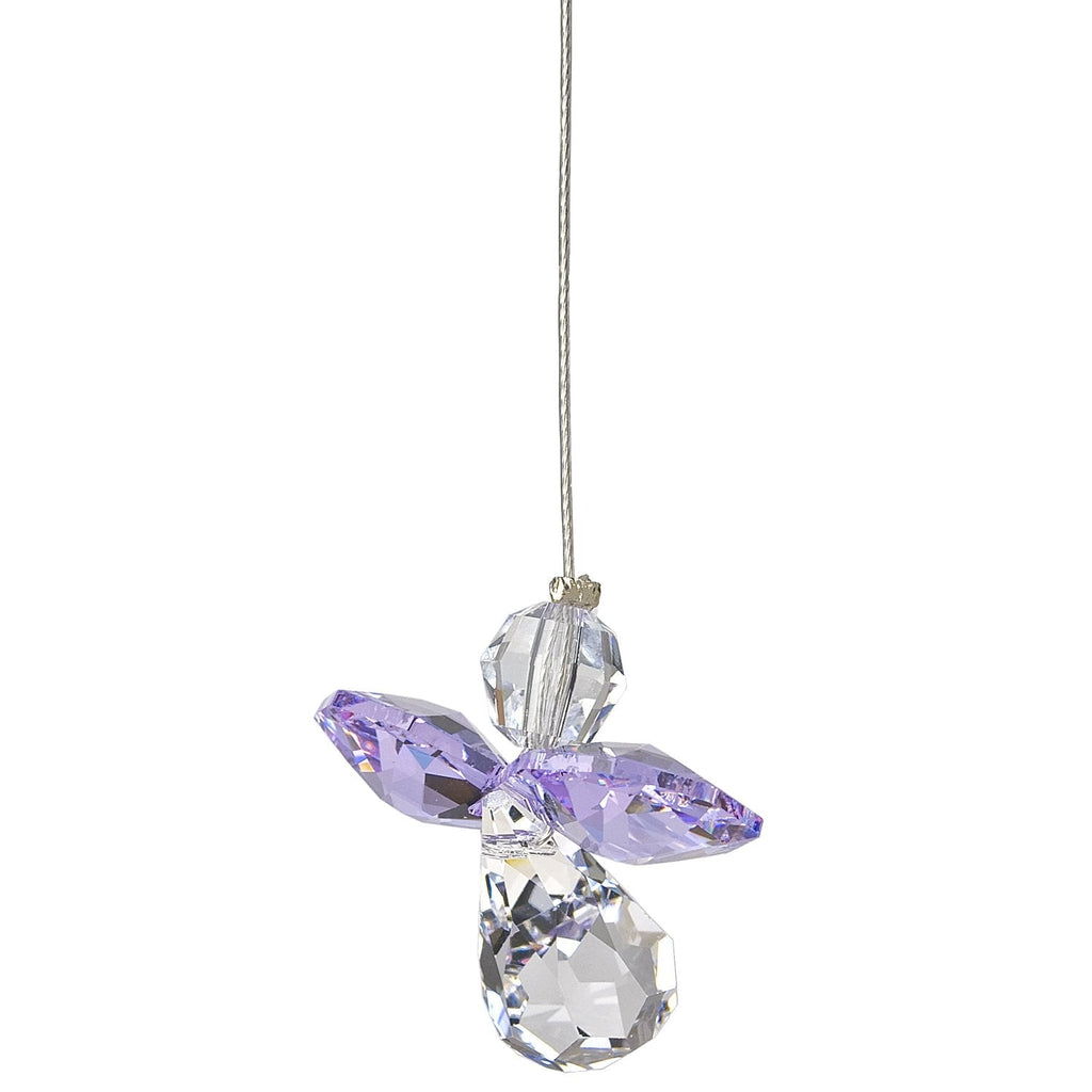 Crystal Guardian Angel Suncatcher - Light Amethyst (June) alternate product image