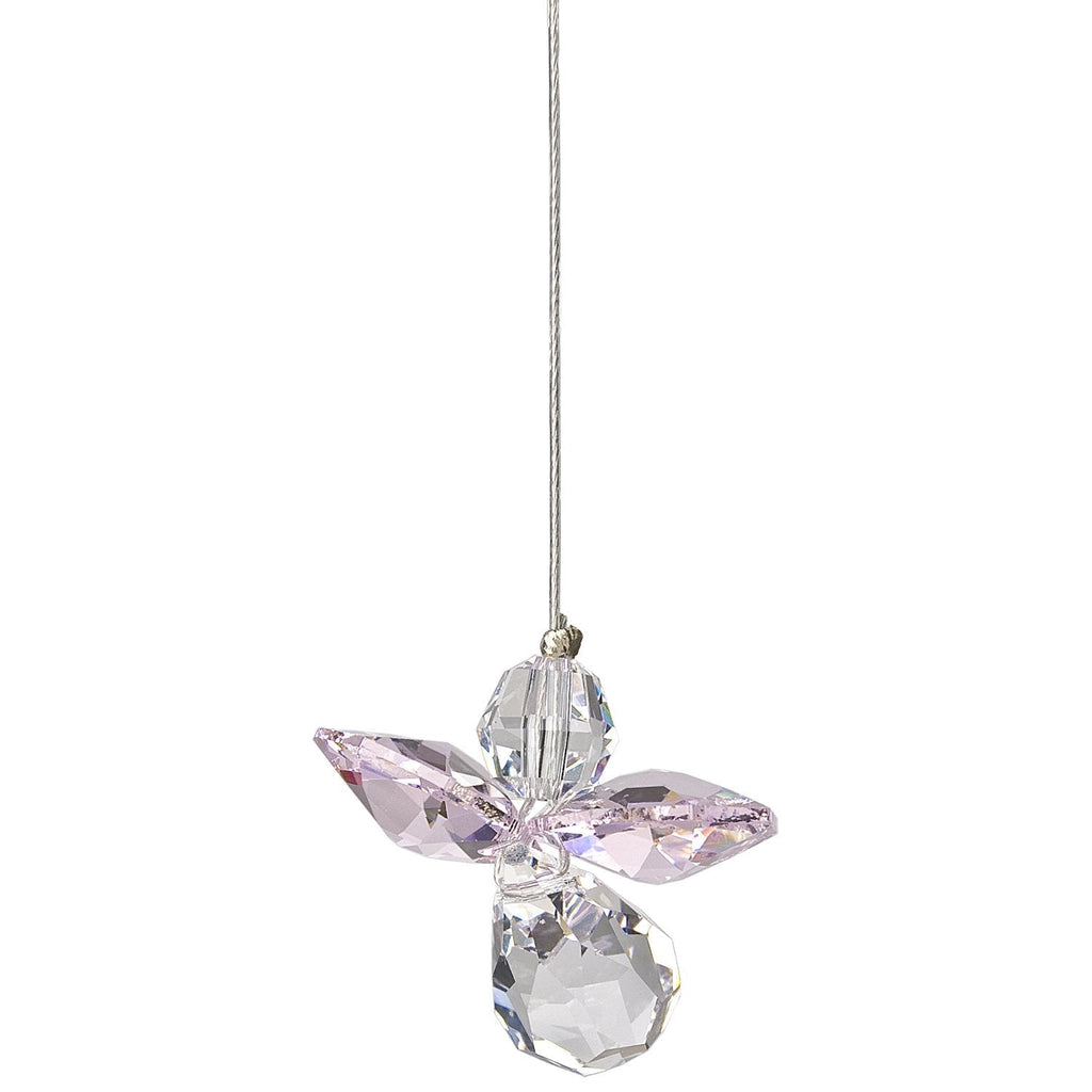 Crystal Guardian Angel Suncatcher - Rose (October) alternate product image