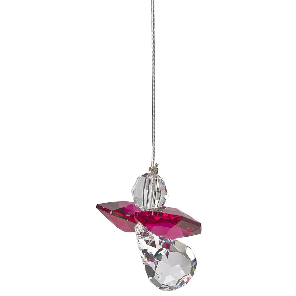 Crystal Guardian Angel Suncatcher - Ruby (July) alternate product image