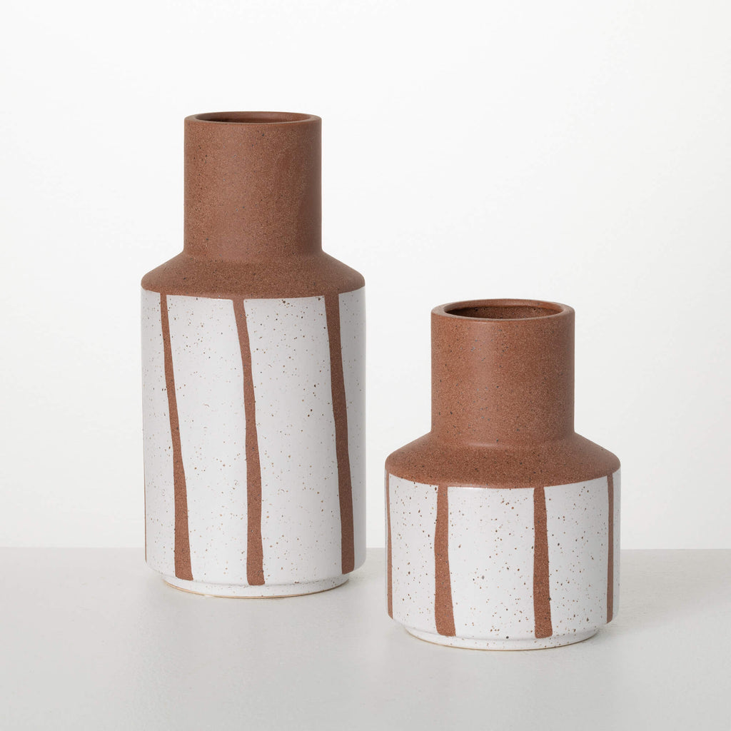 Modern Ceramic Bottle Vase Set