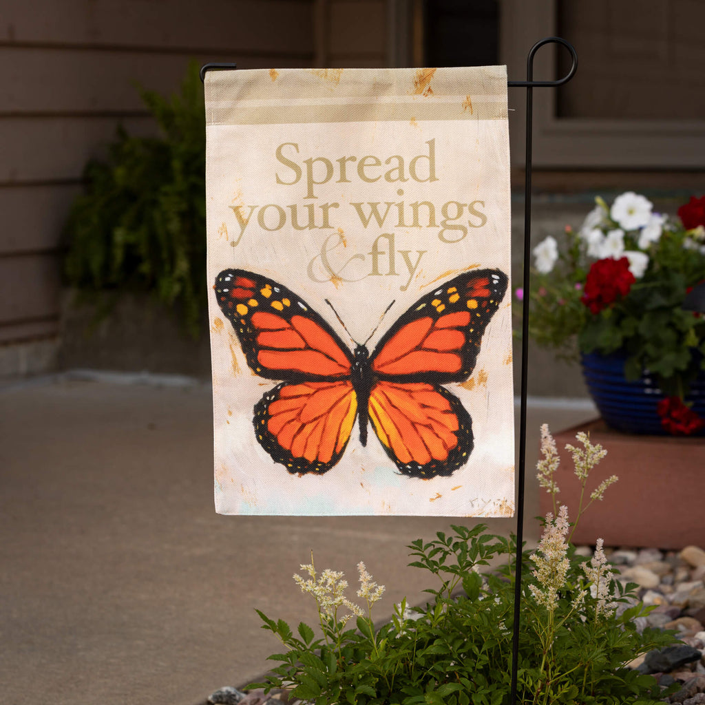 Gygi Monarch Garden Flag      