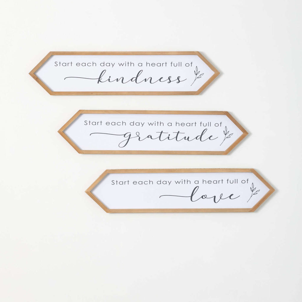 Start Each Day Wall Decor Set 