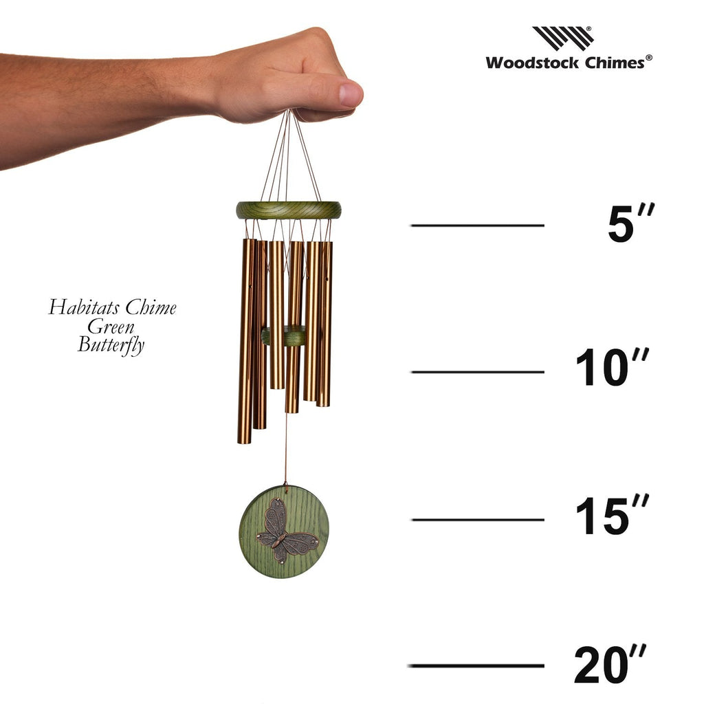 Habitats Chime - Green, Butterfly proportion image