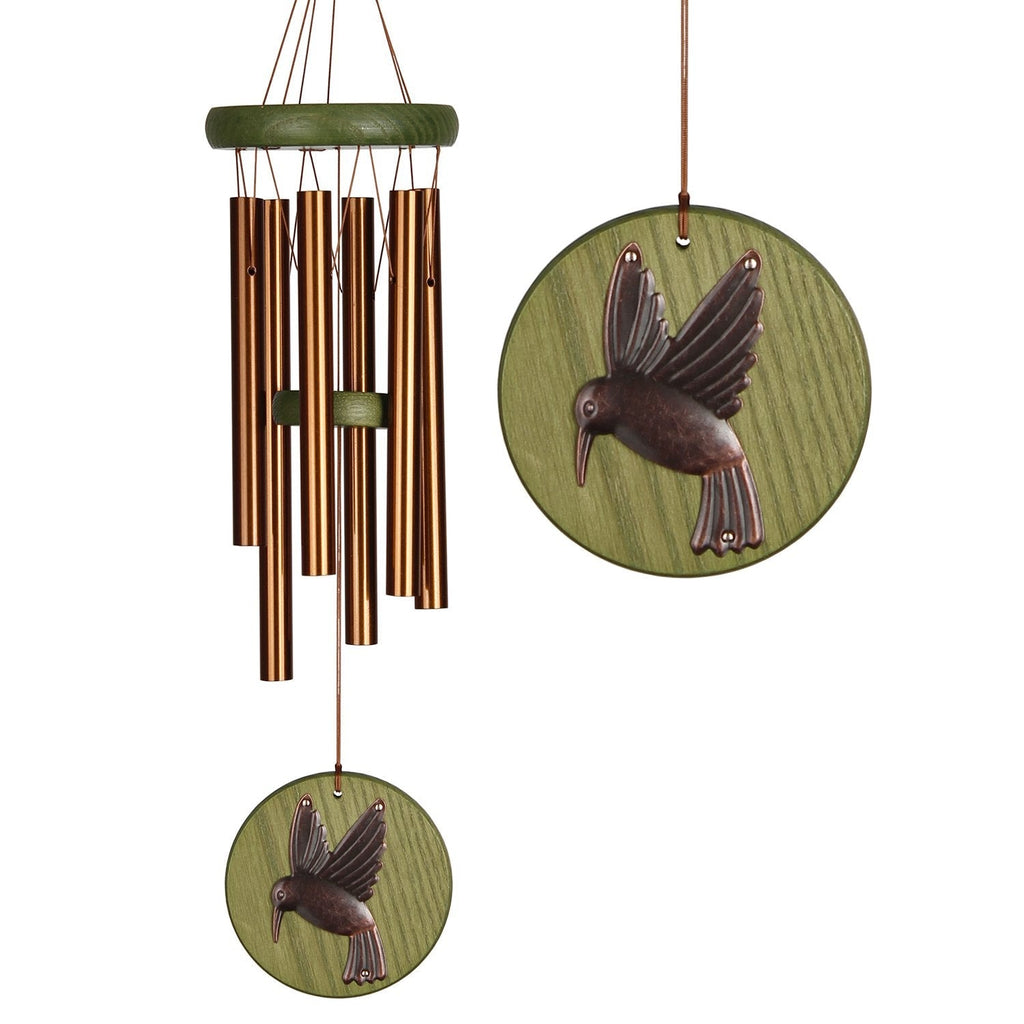 Woodstock Habitats Chime - Green, Hummingbird, Small main image