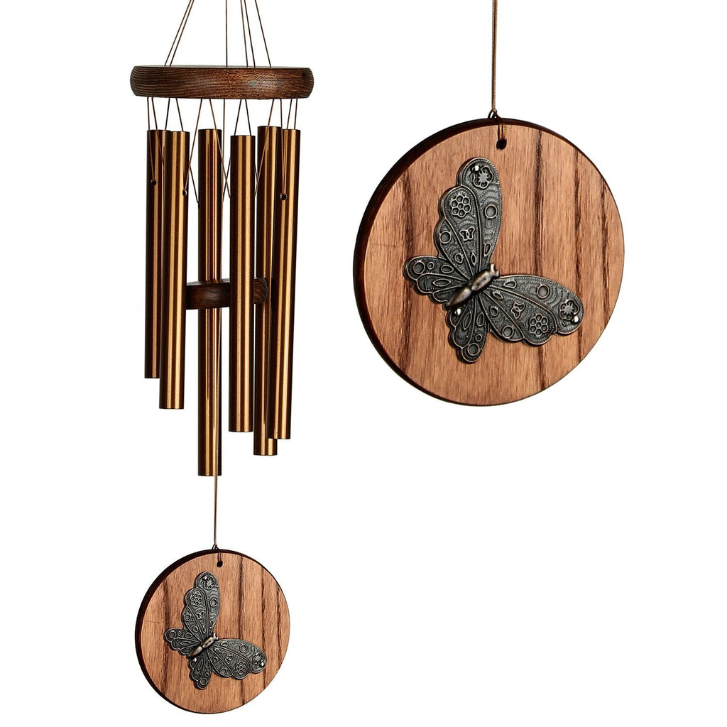 Woodstock Habitats Chime - Teak, Butterfly main image