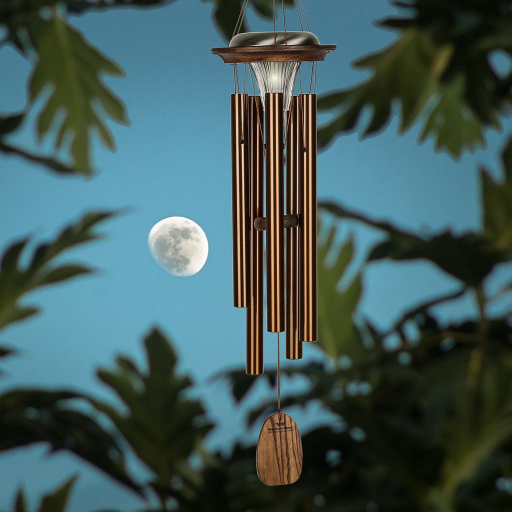 Moonlight Solar Chimes - Bronze lifestyle image