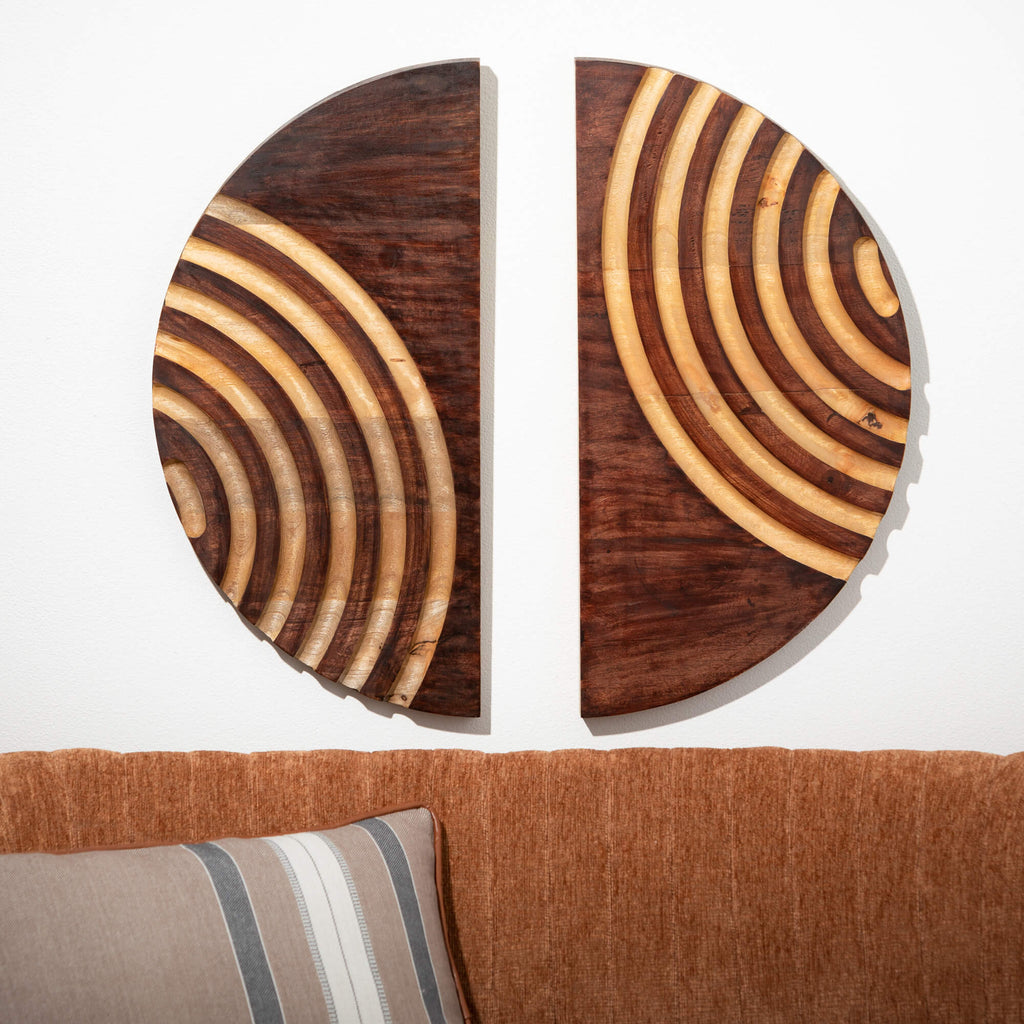 Retro Wooden Wall Decor Set 2 