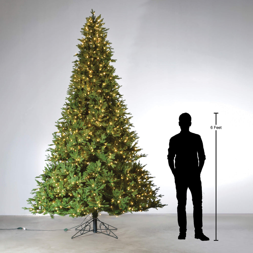 12' Lush Green Pre-Lit Tree   