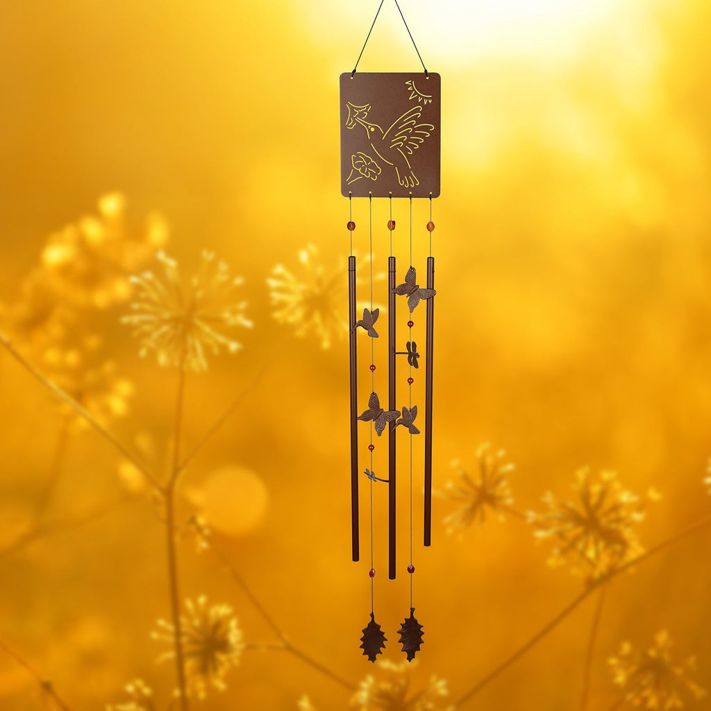 Victorian Garden Chime - Hummingbird lifestyle image